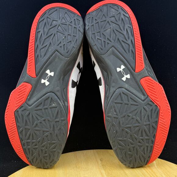 Under Armour Men’s Compfit Micro G Basketball Shoes White/ Red Size 11 - Picture 9 of 10
